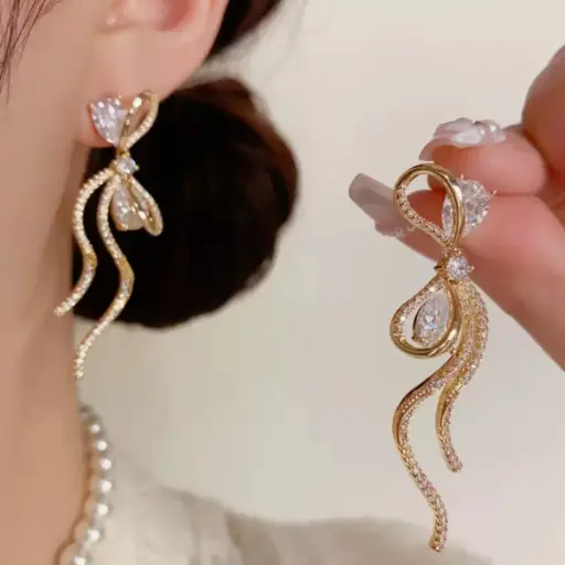 Boucles d’oreilles Zircon Luxe