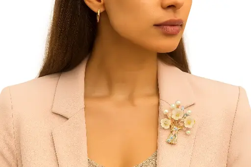 Broche Fantaisie Élégante Perl-1