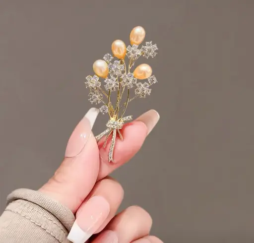 Broche Fantaisie Élégante – Perl-3